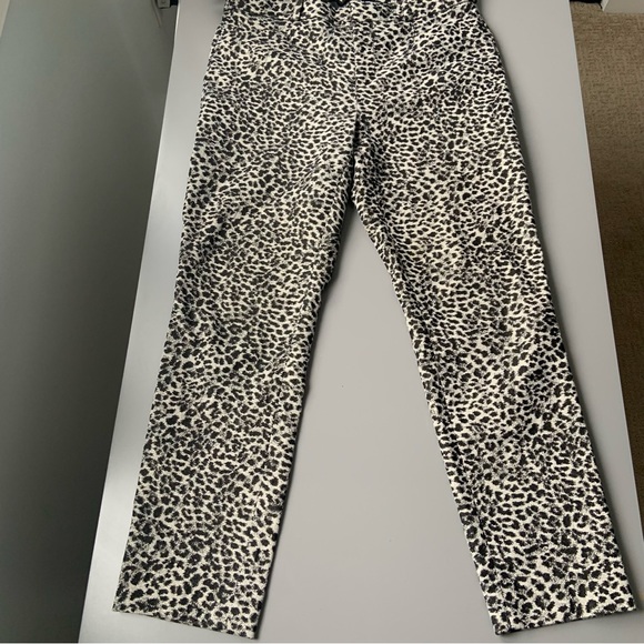 BANANA REPUBLIC MID-RISE SLOAN PANT METALLIC ANIMAL PRINT / SKINNY / STRETCH 6P - Picture 3 of 7